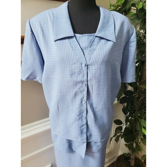 Lady Dorby Polyester Knee Length 2 Piece Dress - Picture 4 of 9